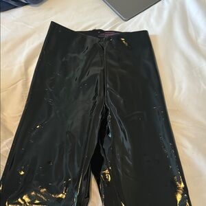 Black Shiny Pants